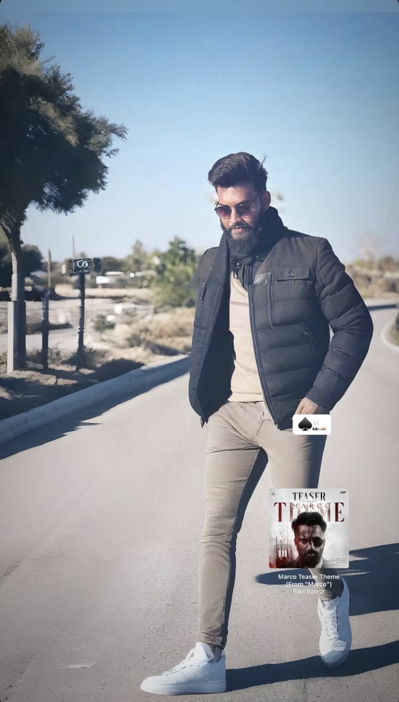 Fardeen Ahmad Khan — outdoor fashion portrait