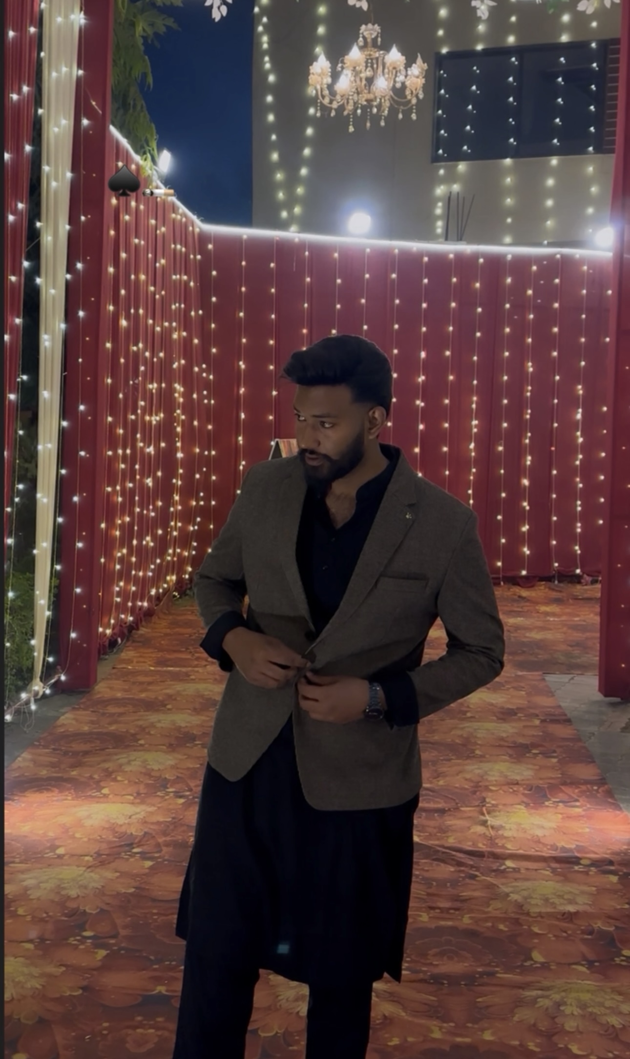 Fardeen Ahmad Khan — formal evening look